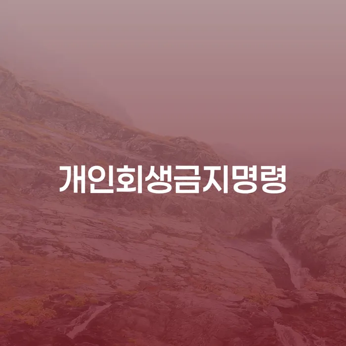 개인회생최근대출 채무조정제도을 이용하여 최신정보