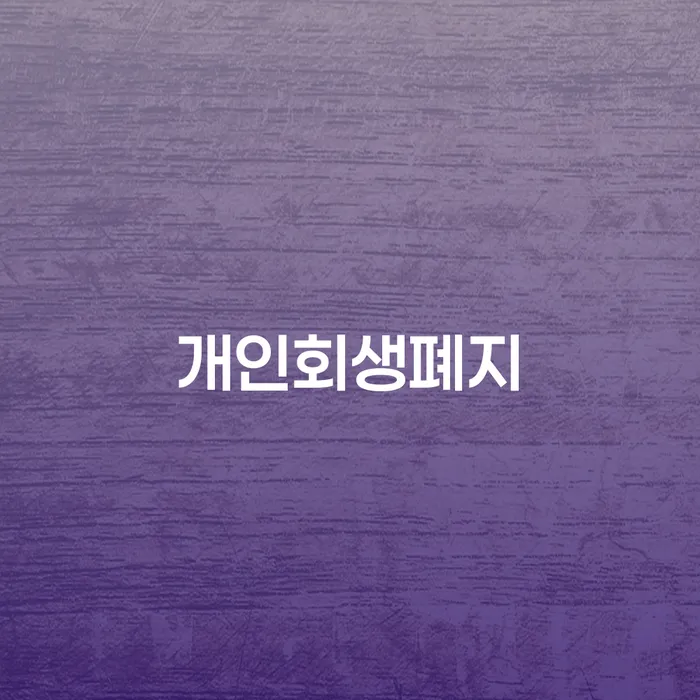 개인회생준비서류 개인회생,개인파산으로 결정나고