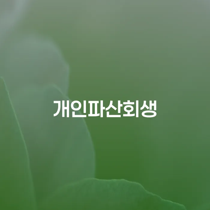 동해시 부산개인회생상담 채무조정제도을 이용하여 해결하기