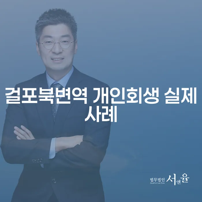 걸포북변역 개인회생 실제사례