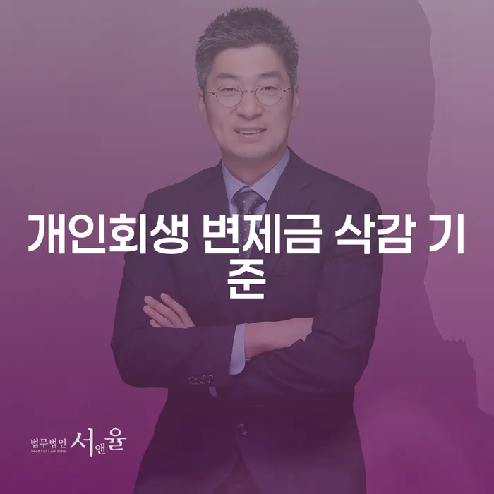 개인회생 변제금 삭감 기준, 어떻게 적용되나요?