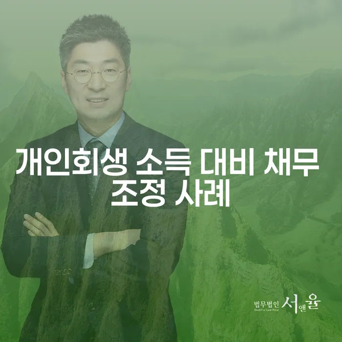 개인회생 소득 대비 채무 조정 사례는 어떻게 가능할까요?