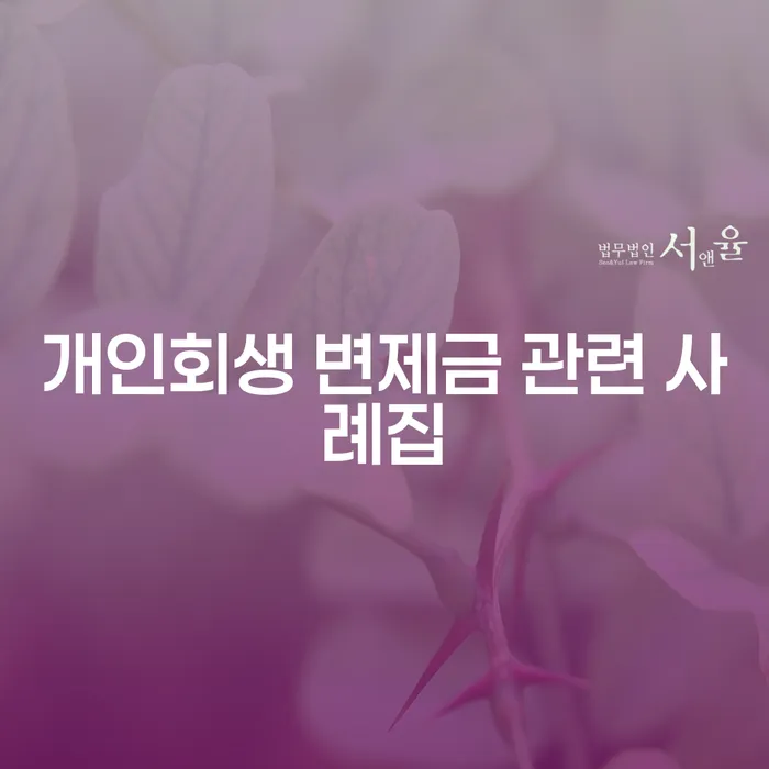 개인회생 변제금 관련 사례집: 왜 읽어야 할까요?