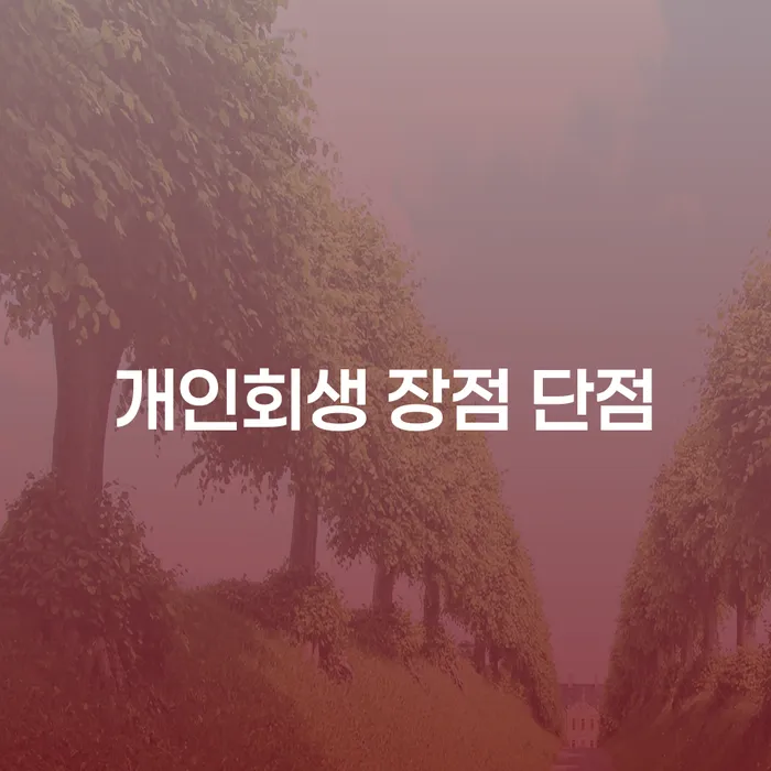 방이1동 개인회생과 그 장단점에 대해 알아보기